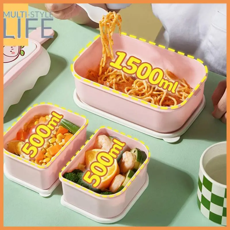 Large-capacity Box Warehouse Lunch Box Double-layer Multi-grid Leakproof Portable Microwave Heating Lunch Box Three Colors 1pc
Large-capacity Box Warehouse Lunch Box Double-layer Multi-grid Leakproof Portable Microwave Heating Lunch Box Three Colors 1pc