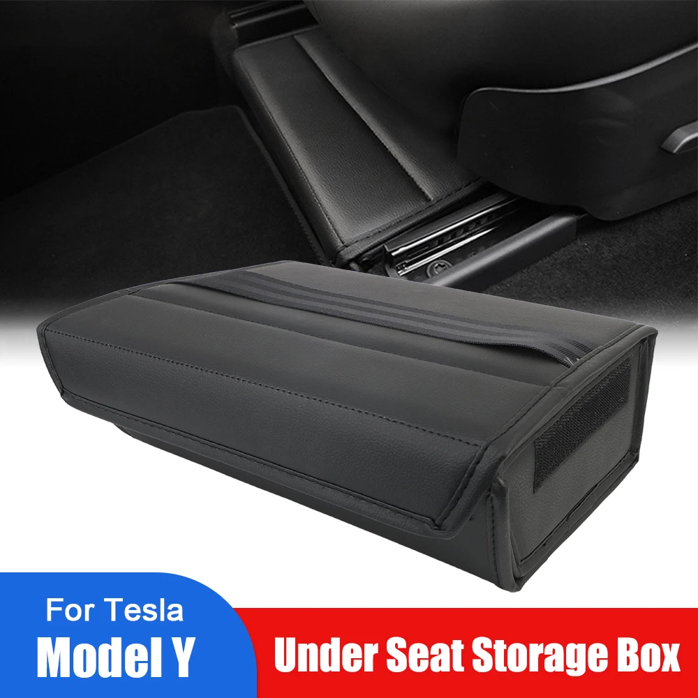 Car Holder Under Seat Storage Box Case Auto Front Rear Seats Organizer Leather Interior Automotive Accessories For Tesla Model Y
Car Holder Under Seat Storage Box Case Auto Front Rear Seats Organizer Leather Interior Automotive Accessories For Tesla Model Y