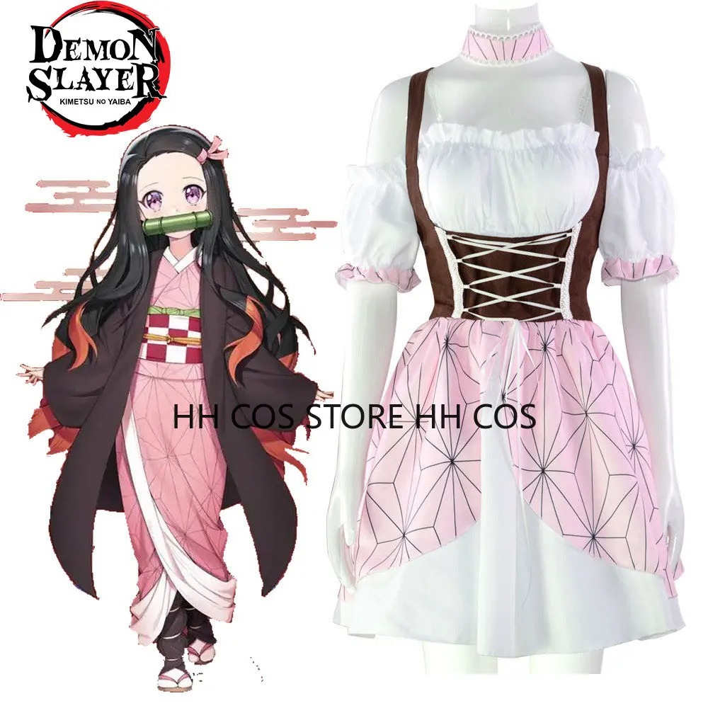 Anime Demon Slayer Kamado Nezuko Cosplay Costume Lolita Dress Outfits Kimono Lolita Halloween Carnival Suit Kimetsu No Yaiba
Anime Demon Slayer Kamado Nezuko Cosplay Costume Lolita Dress Outfits Kimono Lolita Halloween Carnival Suit Kimetsu No Yaiba