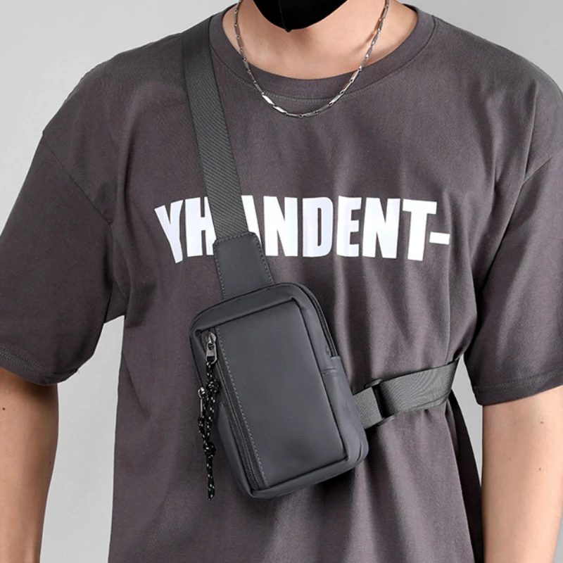 

Сумка на плечо мужская из ткани Оксфорд, роскошная модная нагрудная сумочка-слинг через плечо, повседневный дорожный чемоданчик для телефона, 2023