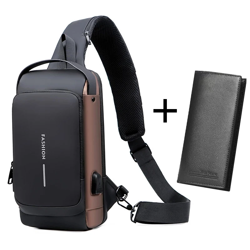 Bag Chest Bag Multifunction Crossbody Bag Travel Charging Chest Men Anti-theft Patent Male Men Leather Bag Waterproof Pack
Bag Chest Bag Multifunction Crossbody Bag Travel Charging Chest Men Anti-theft Patent Male Men Leather Bag Waterproof Pack