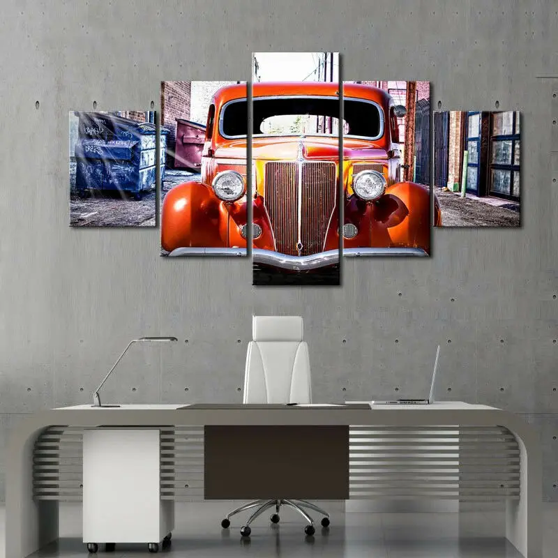 Vintage Ford Classic Car Red Orange 5Pcs Wall Art Canvas HD Posters Painting for Living Room Home Decor Pictures Decorations
Vintage Ford Classic Car Red Orange 5Pcs Wall Art Canvas HD Posters Painting for Living Room Home Decor Pictures Decorations