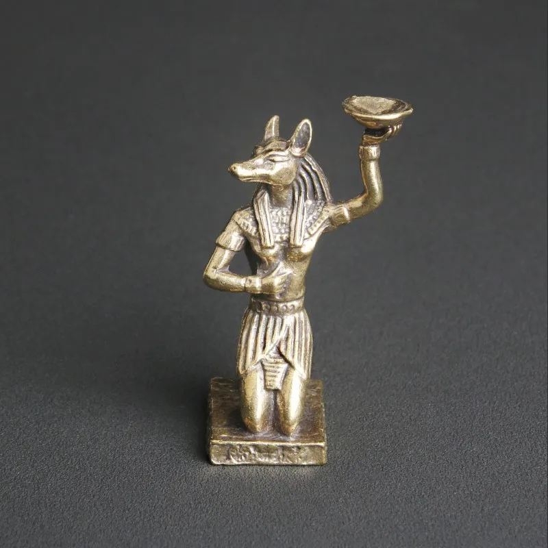 Antique Brass Ancient Egyptian Anubis Bronze Tabletop Ornaments Sandalwood Creative Chandelier Crafts
Antique Brass Ancient Egyptian Anubis Bronze Tabletop Ornaments Sandalwood Creative Chandelier Crafts