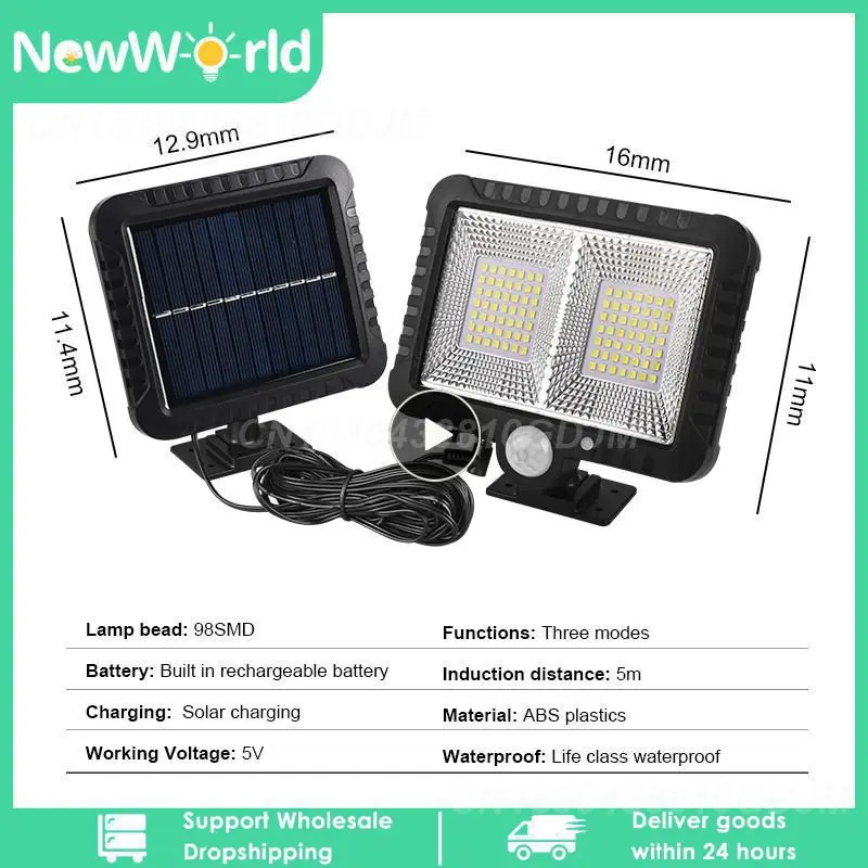 1 шт. уличные фонари на солнечной батарее с датчиком движения
1 шт. уличные фонари на солнечной батарее с датчиком движения