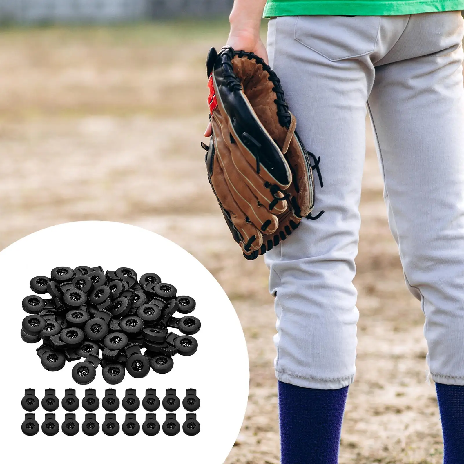 48x Durable Baseball Softball Glove Locks Fastener String Stopper Toggle Cord Rope Locks for Drawstrings Clothing Bags Backpack
48x Durable Baseball Softball Glove Locks Fastener String Stopper Toggle Cord Rope Locks for Drawstrings Clothing Bags Backpack