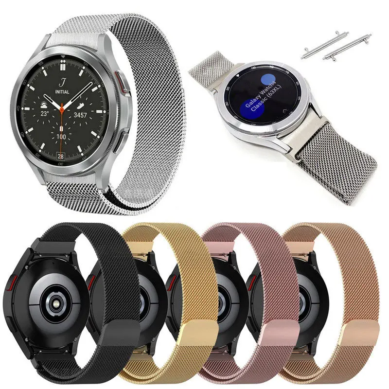 No Gaps Magnetic Strap For Samsung Galaxy Watch 4 44mm 40mm Curved end Metal belt Bracelet Galaxy Watch4 Classic 46mm 42mm Band
No Gaps Magnetic Strap For Samsung Galaxy Watch 4 44mm 40mm Curved end Metal belt Bracelet Galaxy Watch4 Classic 46mm 42mm Band