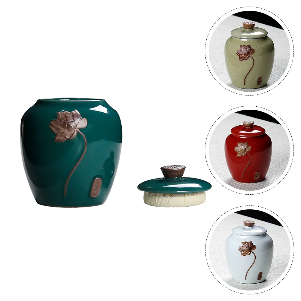 Ceramic Canister Tea Storage Coffee Airtight Canisters Porcelain Jar Kitchen Container Loose Candy Can Tank Containers Sealed 
Ceramic Canister Tea Storage Coffee Airtight Canisters Porcelain Jar Kitchen Container Loose Candy Can Tank Containers Sealed