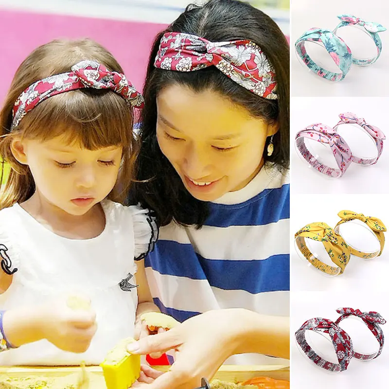 2Pcs Mommy And Baby Headbands Set Floral Printed Mother Daughter Hair bands Tie Knot Bandanas Rabbit Ear Hair Accessories Sweet
2Pcs Mommy And Baby Headbands Set Floral Printed Mother Daughter Hair bands Tie Knot Bandanas Rabbit Ear Hair Accessories Sweet