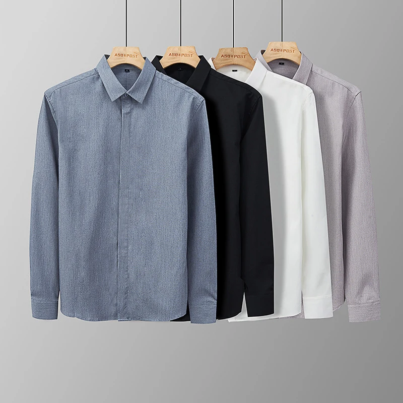 Classic Men's White Shirt Modern Design Non-Iron Korean Style Handsome Trendy Business Casual Pointed Collar Male Long Sleeve
Classic Men's White Shirt Modern Design Non-Iron Korean Style Handsome Trendy Business Casual Pointed Collar Male Long Sleeve