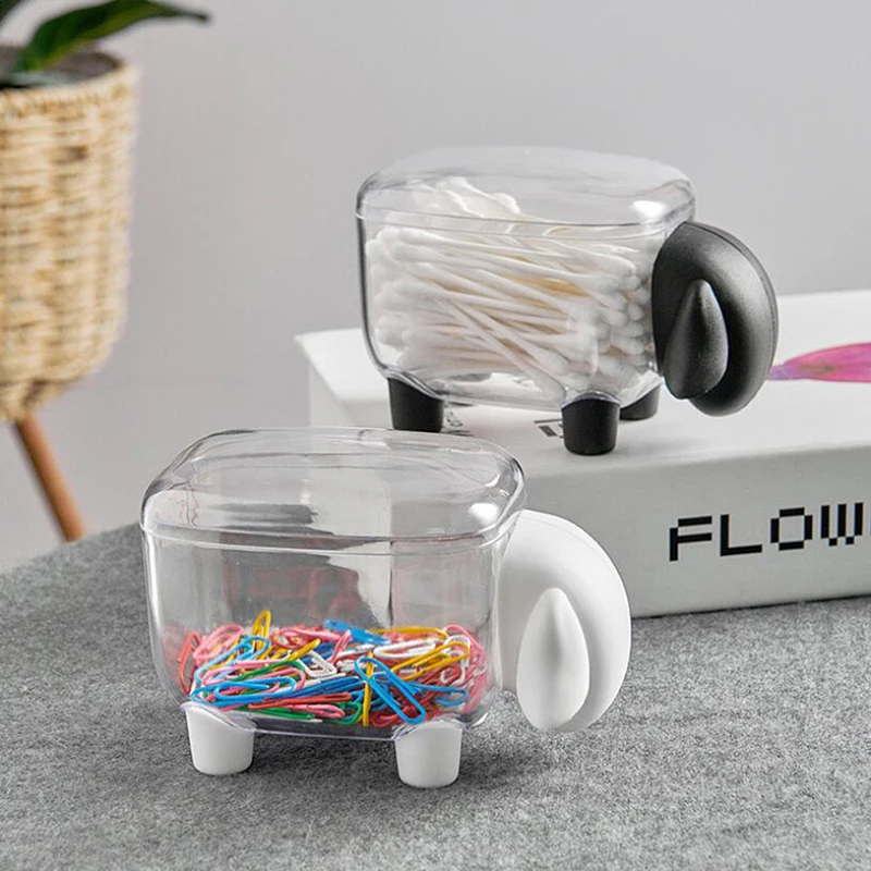 Cute Mini Premium Plastic Cotton Bud Dirt-shaped Sheep Storage Box Small Clip Clip Desktop Storage Box For Home Organizer
Cute Mini Premium Plastic Cotton Bud Dirt-shaped Sheep Storage Box Small Clip Clip Desktop Storage Box For Home Organizer