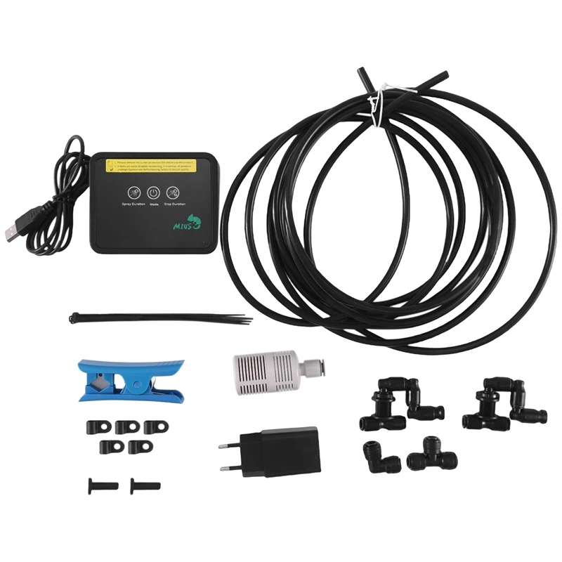 MIUS Intelligent Automatic Mist Spray System Set Electronic Timer LCD Screen Sprinkler Controller Terrarium Spraying Kit
MIUS Intelligent Automatic Mist Spray System Set Electronic Timer LCD Screen Sprinkler Controller Terrarium Spraying Kit