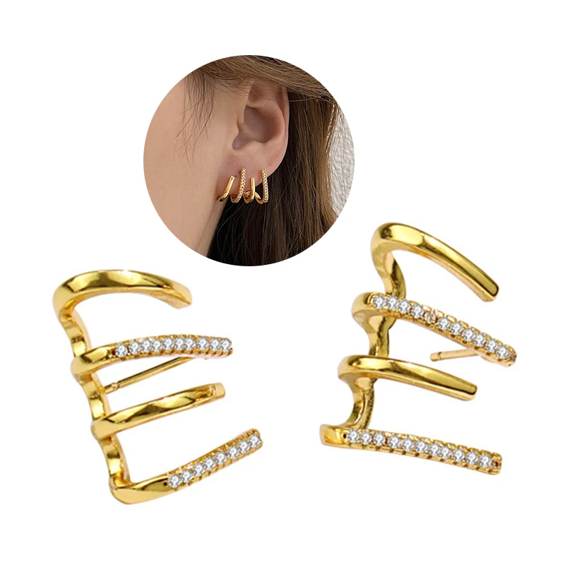 Shiny 4 Claws Ear Studs Earrings for Women Exquisite 3A Zircon Multilayer Earring Girls Wedding Korean Style Trendy Jewelry
Shiny 4 Claws Ear Studs Earrings for Women Exquisite 3A Zircon Multilayer Earring Girls Wedding Korean Style Trendy Jewelry