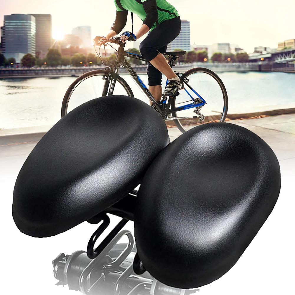 Dual Padded Adjustable Bicycle Bike Saddles Pad Replacement Easy Install Cycling Cushion Comfortable Shock Absorb Noseless
Dual Padded Adjustable Bicycle Bike Saddles Pad Replacement Easy Install Cycling Cushion Comfortable Shock Absorb Noseless