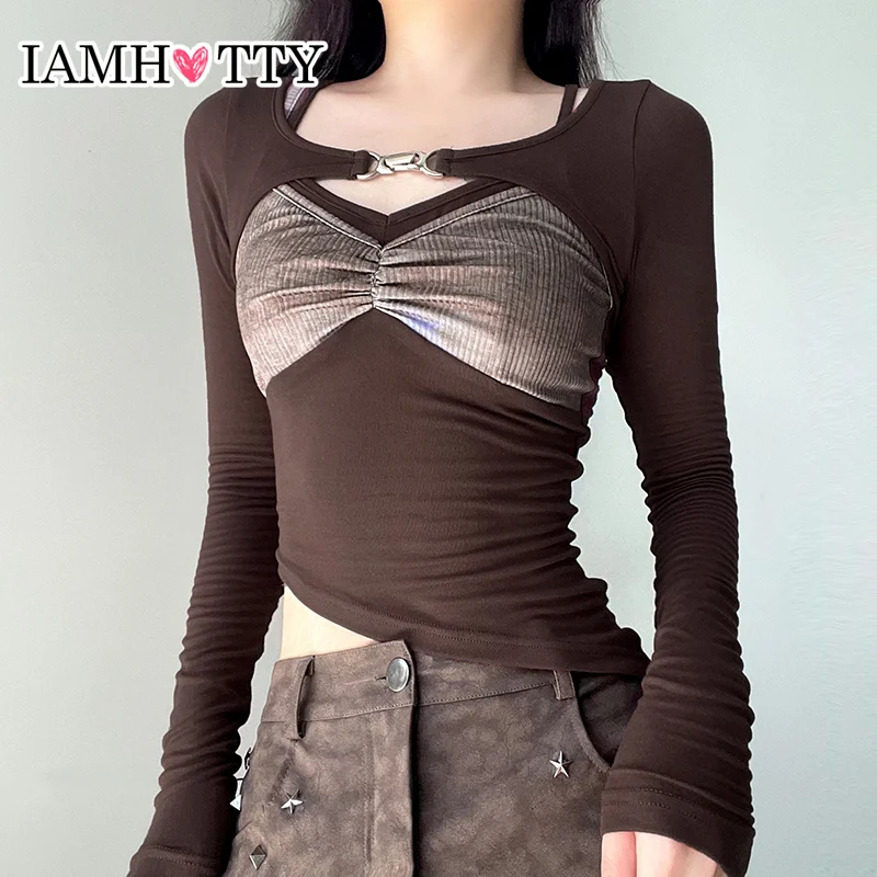 IAMHOTTY Vintage Contrast Color Bra Print Crop Top and CardiganTwo Piece Set Women Korean Style Fashion Cami Suit Elegant Tops
IAMHOTTY Vintage Contrast Color Bra Print Crop Top and CardiganTwo Piece Set Women Korean Style Fashion Cami Suit Elegant Tops