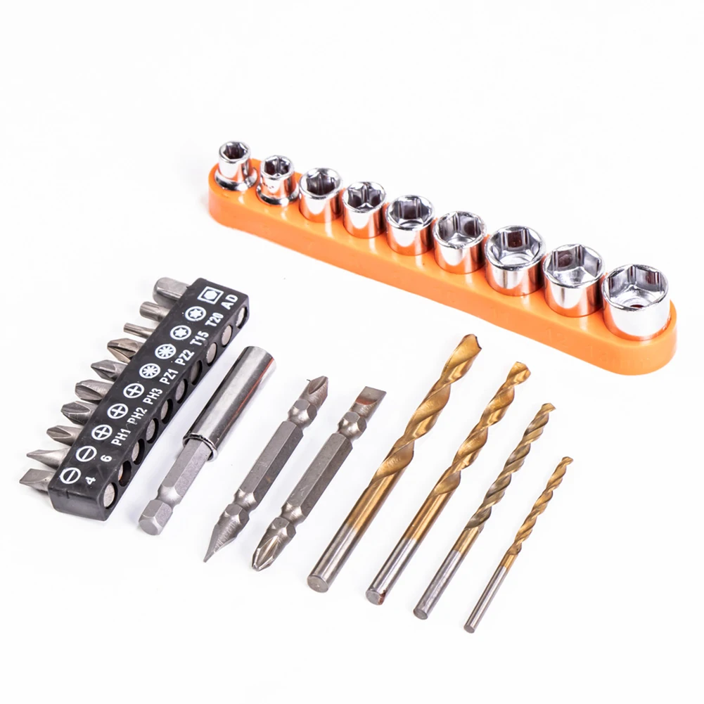 27Pcs Multifunctional Screwdriver Socket Drill Bit Set Flexible Shaft Extension Batch Universal Joint Woodwork Power Tool Accs
27Pcs Multifunctional Screwdriver Socket Drill Bit Set Flexible Shaft Extension Batch Universal Joint Woodwork Power Tool Accs