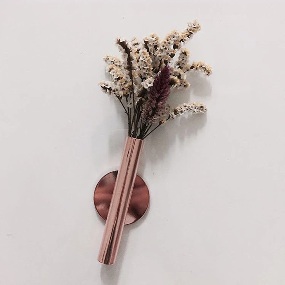 1Pcs Creative Rose Golden Stainless steel Vase Wall Holder Flowerpot Home Wedding Decoration For Livingroom Wall Mirror Vase
1Pcs Creative Rose Golden Stainless steel Vase Wall Holder Flowerpot Home Wedding Decoration For Livingroom Wall Mirror Vase