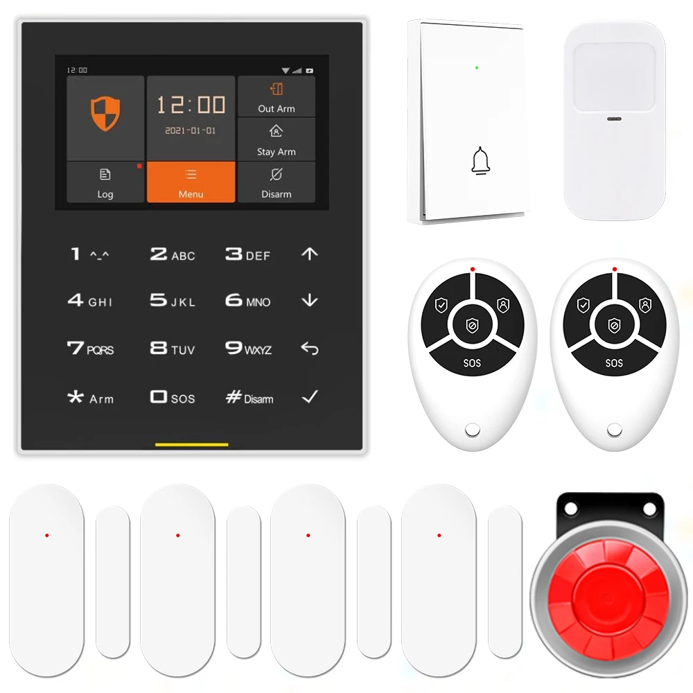 Staniot Tuya Smart H500/2G Wireless WiFi Home Burglar System Kit with Wired Siren and Doorbell Support Two-way Voice Call
Staniot Tuya Smart H500/2G Wireless WiFi Home Burglar System Kit with Wired Siren and Doorbell Support Two-way Voice Call
