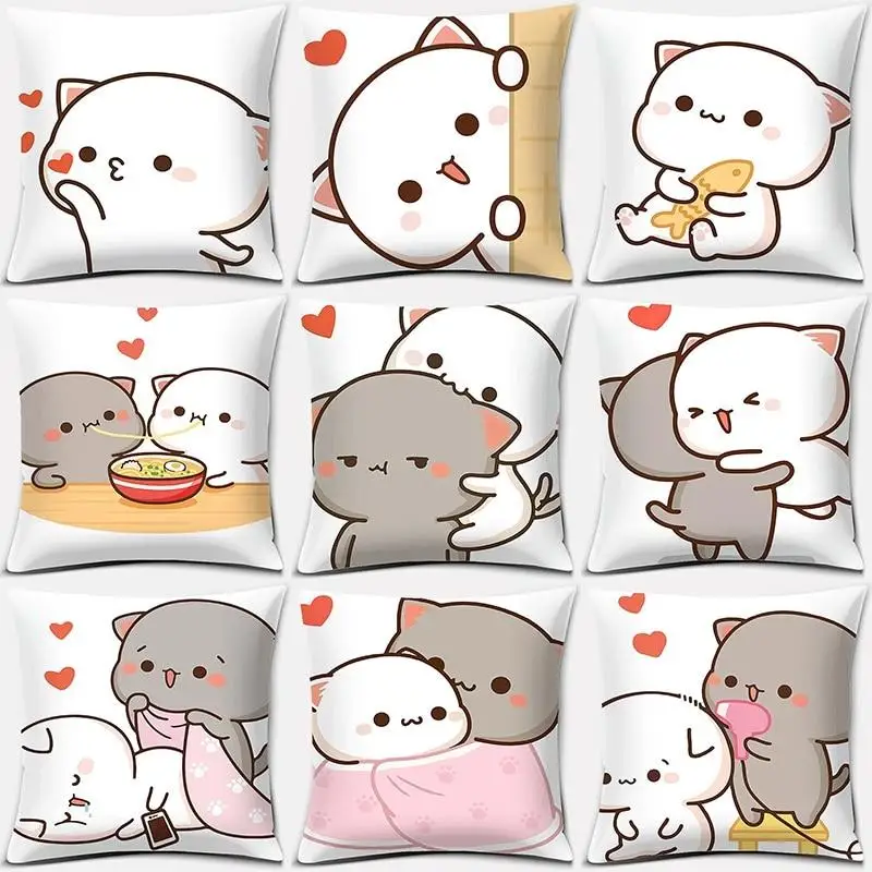 45x45cm cartoon peach cat pattern series decorative pillowcase square polyester pillowcase home office decoration
45x45cm cartoon peach cat pattern series decorative pillowcase square polyester pillowcase home office decoration
