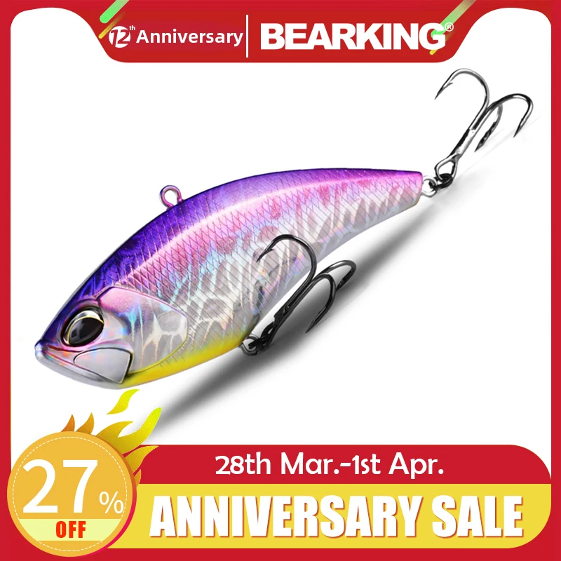 BEARKING 100mm 32g Top professional Wobblers fishing tackle fishing lures vibration bait for ice fishing Artificial accessories
BEARKING 100mm 32g Top professional Wobblers fishing tackle fishing lures vibration bait for ice fishing Artificial accessories