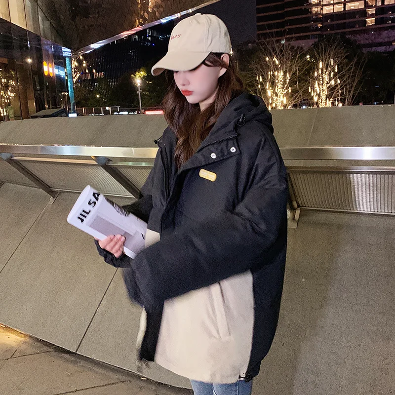 Thickened Black Bread Short Down Cotton Coat Women's Korean Version Loose Autumn Winter Jackets Coat 2022 Woman New Feather
Thickened Black Bread Short Down Cotton Coat Women's Korean Version Loose Autumn Winter Jackets Coat 2022 Woman New Feather