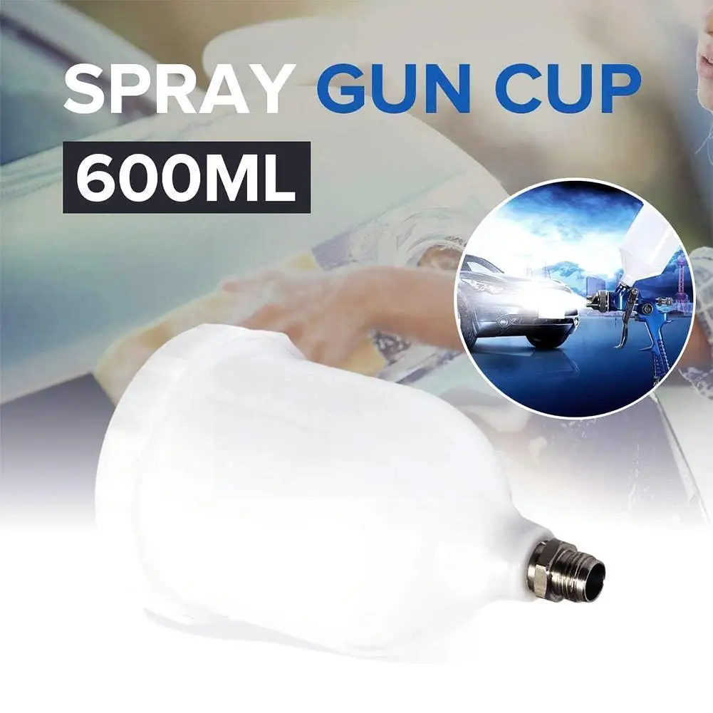 600ml White Plastic Thicken Paint Pot Upper Spray Paint Sprayer Tool Cup Tool Accessories Pneumatic Cup Gun Z1F1
600ml White Plastic Thicken Paint Pot Upper Spray Paint Sprayer Tool Cup Tool Accessories Pneumatic Cup Gun Z1F1