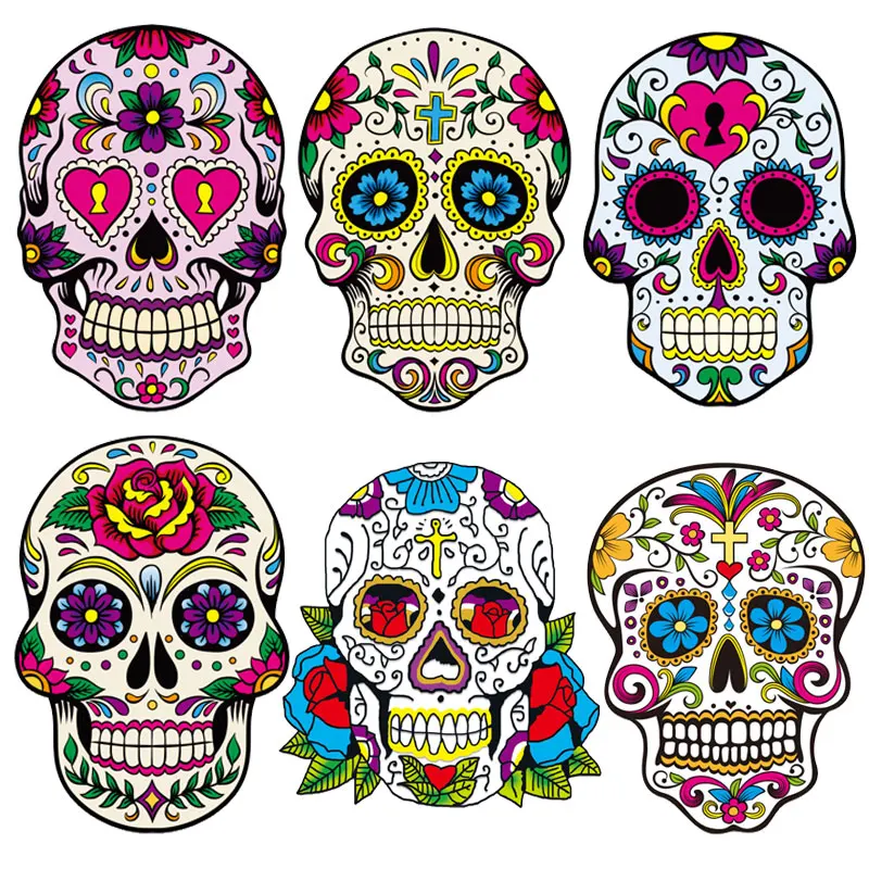 Punk Skull Iron on Transfers for Clorhing Stickers Flower Skull Head Patches on Clothes Thermo Adhesive Patch for Man's Jeans
Punk Skull Iron on Transfers for Clorhing Stickers Flower Skull Head Patches on Clothes Thermo Adhesive Patch for Man's Jeans