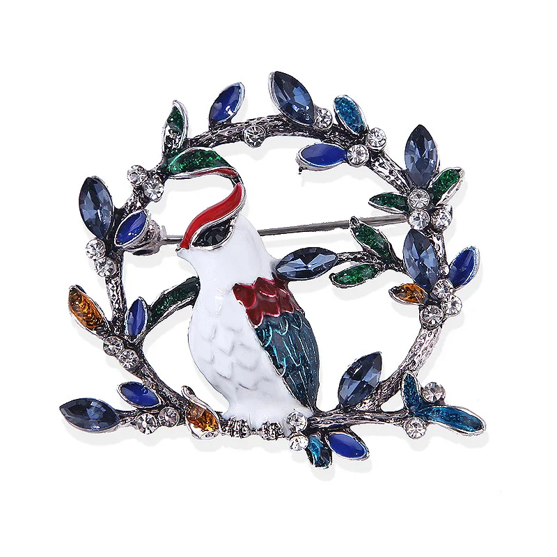 TULX Vintage Crystal Wreath Brooch Animal Bird Enamel Brooches For Women Romantic Wedding Party Brooch Pin Jewelry Accessories
TULX Vintage Crystal Wreath Brooch Animal Bird Enamel Brooches For Women Romantic Wedding Party Brooch Pin Jewelry Accessories