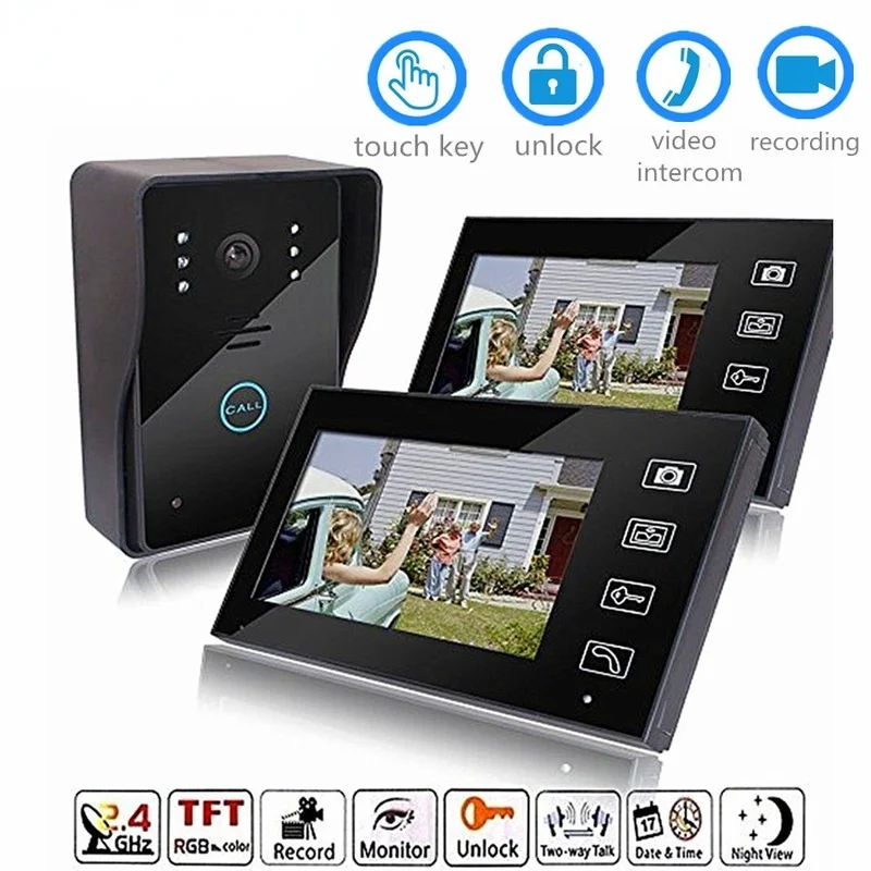 Wireless Intercom System, Intercom with Video To Door, Wifi, Doorbell with 2 Monitors, Infared Camera Go, Home, Apartment, Best
Wireless Intercom System, Intercom with Video To Door, Wifi, Doorbell with 2 Monitors, Infared Camera Go, Home, Apartment, Best