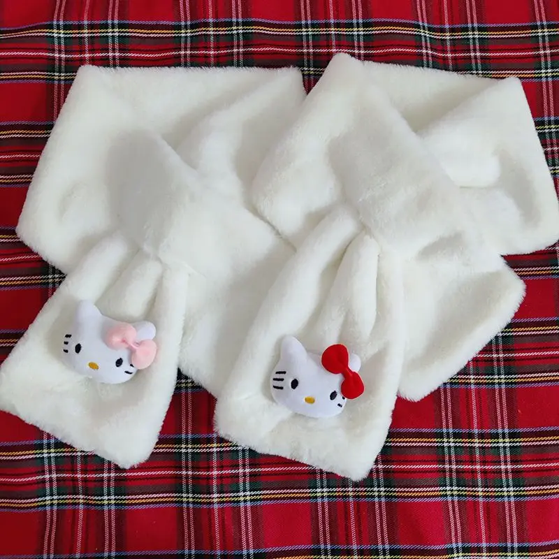 Kawaii Hellokittys Kuromi Cinnamoroll Scarf Anime Sanrioed Cartoon Cute Winter Thickened Warm Windproof Lady's Plush Scarf Gift
Kawaii Hellokittys Kuromi Cinnamoroll Scarf Anime Sanrioed Cartoon Cute Winter Thickened Warm Windproof Lady's Plush Scarf Gift