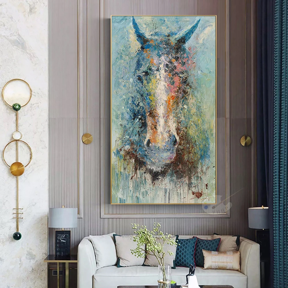Hand Painted Oil Paintings Canvas Animal Horse Unframed Home Decor Decoration Chambre Vintage Wall for Living Room Art Peinture
Hand Painted Oil Paintings Canvas Animal Horse Unframed Home Decor Decoration Chambre Vintage Wall for Living Room Art Peinture