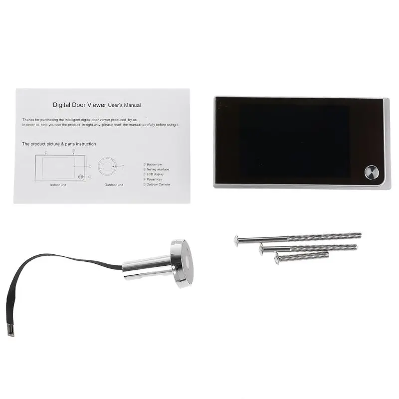 Digital Door Viewer Doorbell Security Camera Electronic for Cat Eye 3.5" LCD Drop ship
Digital Door Viewer Doorbell Security Camera Electronic for Cat Eye 3.5" LCD Drop ship