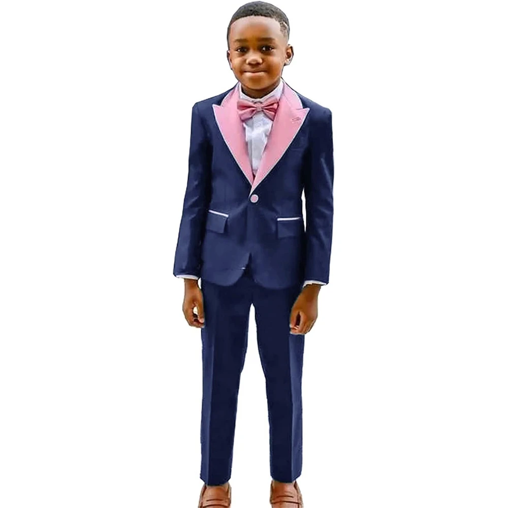 Boy's Suit One Button 2 Piece Blazer Pants Color Matching Peaked Lapel Full Kids Elegant Wedding Slim Fit Tuxedo 3-16 Years Old
Boy's Suit One Button 2 Piece Blazer Pants Color Matching Peaked Lapel Full Kids Elegant Wedding Slim Fit Tuxedo 3-16 Years Old