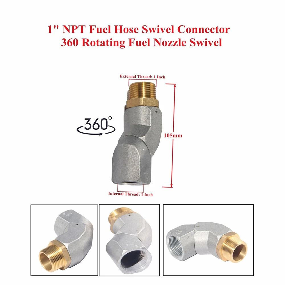2PCS NPT Fuel Hose Swivel 360 Rotating Zinc Alloy Fuel Transfer Hose Swivel 1 Inch Rust-resistant Fuel Hose Swivel Tools
2PCS NPT Fuel Hose Swivel 360 Rotating Zinc Alloy Fuel Transfer Hose Swivel 1 Inch Rust-resistant Fuel Hose Swivel Tools