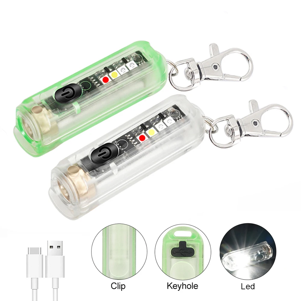 LED Keychain Light Flashlight Flash Lights USB Rechargeable Waterproof Outdoor Cycling Camping Hunting Mini Pocket Working Light
LED Keychain Light Flashlight Flash Lights USB Rechargeable Waterproof Outdoor Cycling Camping Hunting Mini Pocket Working Light