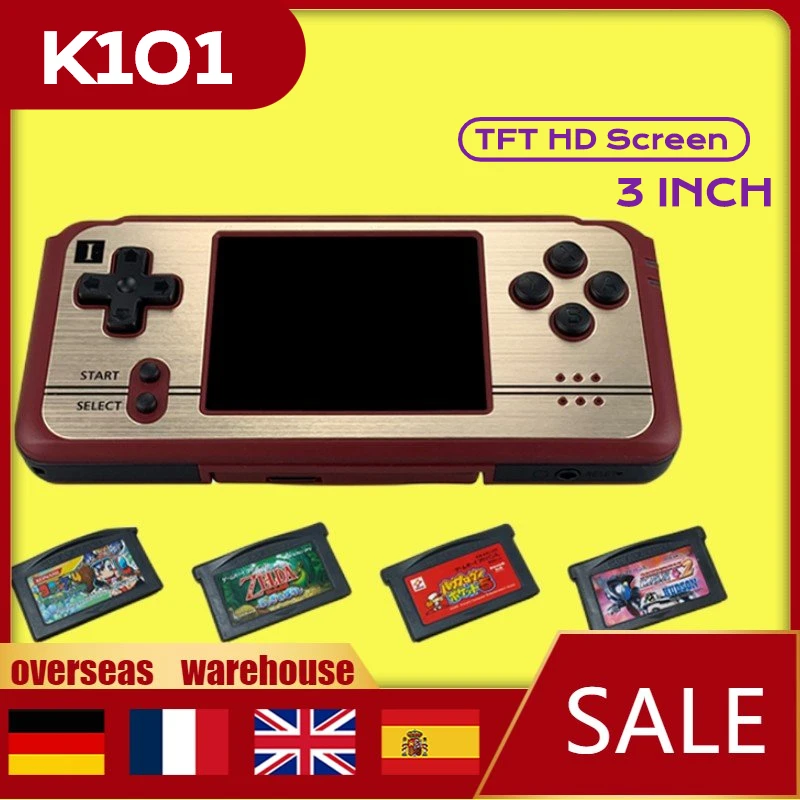 

Anbernic 3 Inch Revo K101 Plus TFT HD Screen Original LCD Pocket Handheld Game Console Dual CPU Support Official-GBA 900+games