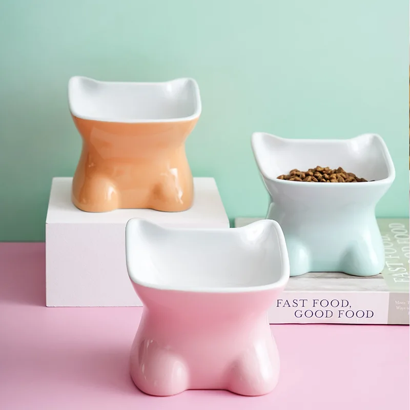 Dog Feeders Ceramic High-foot Oblique Mouth Cat Bowl Pet Bowl Cute High-foot Bowl Cat and Dog Food Bowl Cervical Spine Cat Food
Dog Feeders Ceramic High-foot Oblique Mouth Cat Bowl Pet Bowl Cute High-foot Bowl Cat and Dog Food Bowl Cervical Spine Cat Food