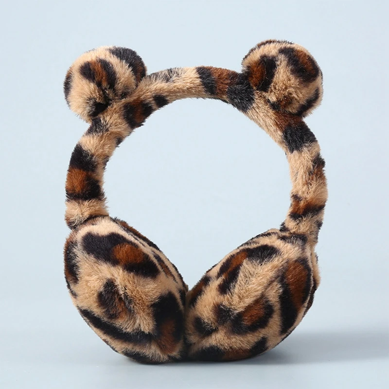 Cute Leopard Cat Winter Earlap Cute Soft Plush Earmuffs Fur Ear Cover Warm Headphone Skiing Ears Warmer Adult Children Earmuff
Cute Leopard Cat Winter Earlap Cute Soft Plush Earmuffs Fur Ear Cover Warm Headphone Skiing Ears Warmer Adult Children Earmuff