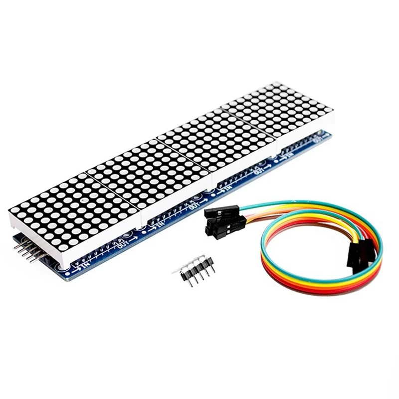MOOL MAX7219 точечный матричный модуль 4-в-1 дисплей 5P линейное управление одночиповый микрокомпьютерный модуль
MOOL MAX7219 точечный матричный модуль 4-в-1 дисплей 5P линейное управление одночиповый микрокомпьютерный модуль