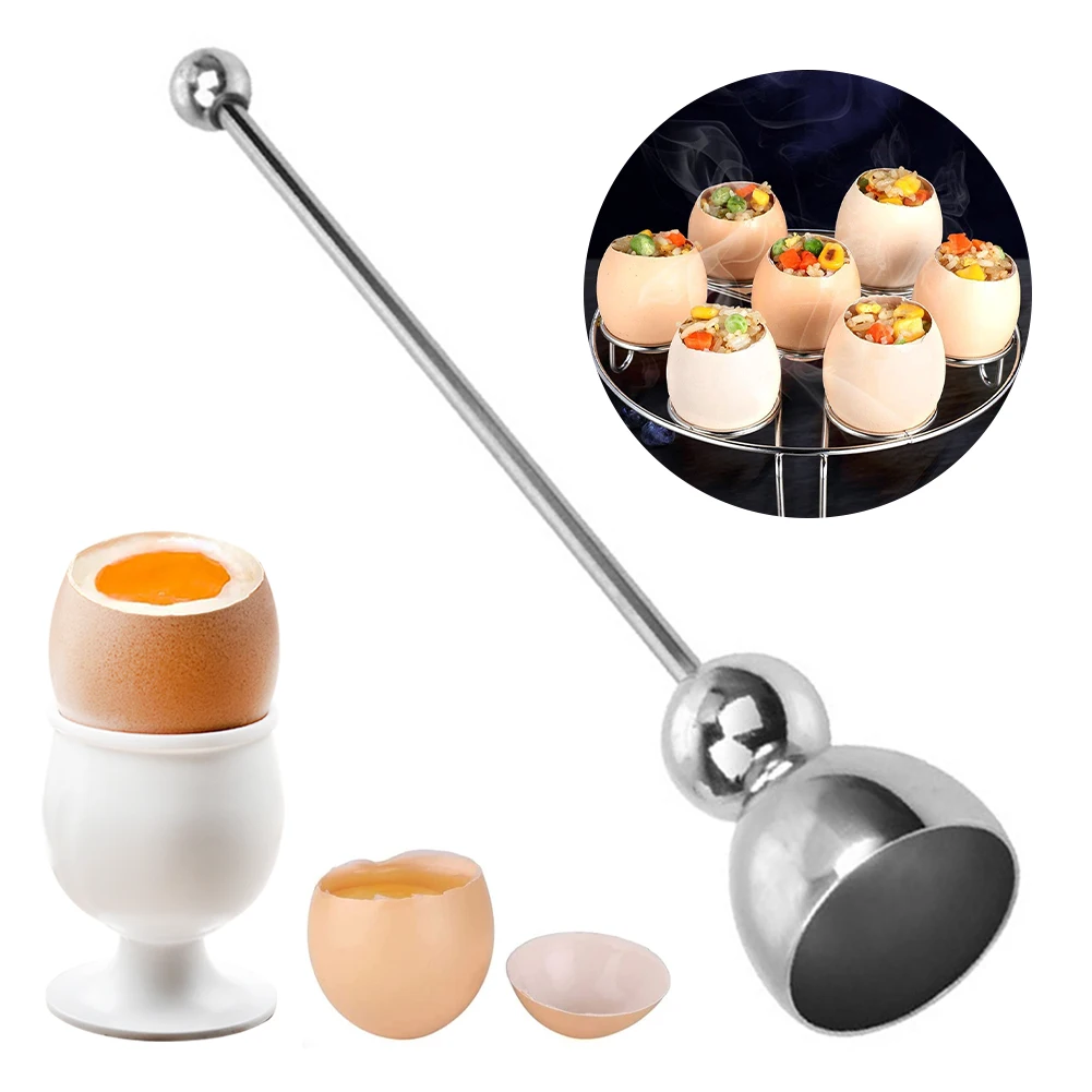 Egg Topper Egg Shell Opener Stainless Steel Egg Cutter for Raw Soft and Hard Boiled Eggs Cracker Shell Remover Kitchen Gadget
Egg Topper Egg Shell Opener Stainless Steel Egg Cutter for Raw Soft and Hard Boiled Eggs Cracker Shell Remover Kitchen Gadget