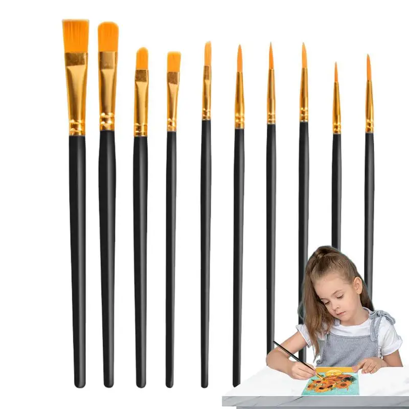 Oil Paint Brushes 10pcs Watercolor Acrylic Painting Paint Brush Set Versatile And Flexible Artist Paint Brushes For Watercolor
Oil Paint Brushes 10pcs Watercolor Acrylic Painting Paint Brush Set Versatile And Flexible Artist Paint Brushes For Watercolor