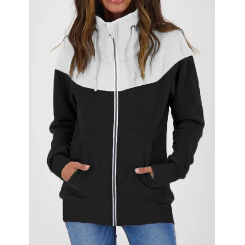 Autumn Winter Women's Plush Zip Up Hoodie Streetwear Women Fashion Stitch Hooded Sweatshirts Jackets
Autumn Winter Women's Plush Zip Up Hoodie Streetwear Women Fashion Stitch Hooded Sweatshirts Jackets