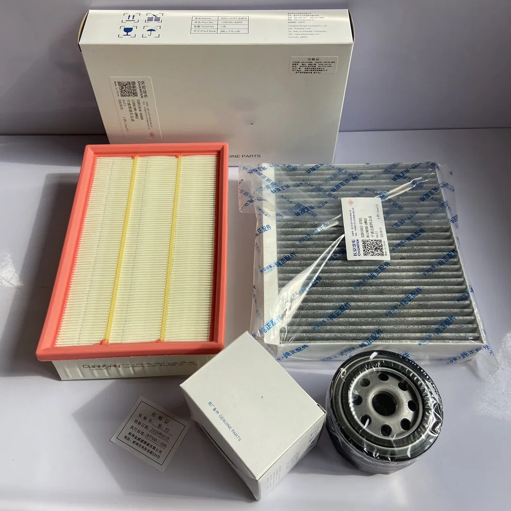 3Pcs Filter Sets Air Filter Cabin Filter Oil Filter Suit For ChangAn CS55 Plus 1.5T
3Pcs Filter Sets Air Filter Cabin Filter Oil Filter Suit For ChangAn CS55 Plus 1.5T