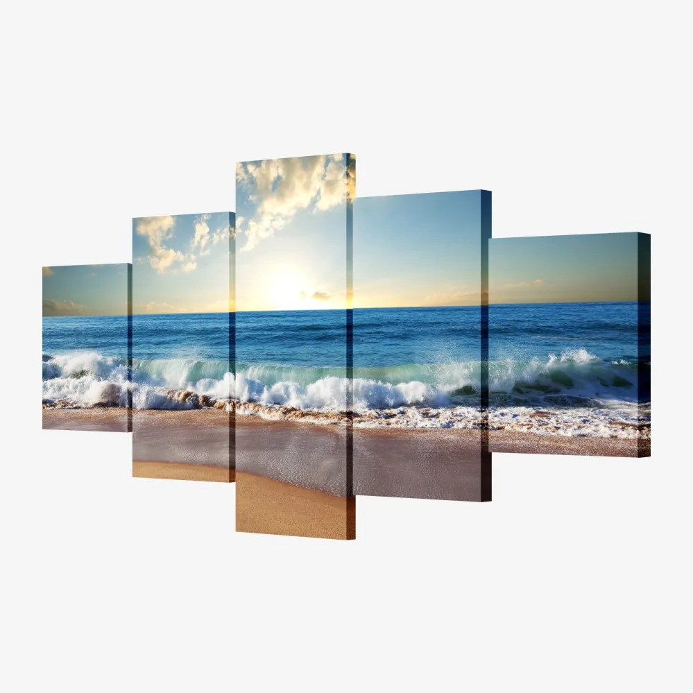 5 Piece Canvas Art Picture Modular Sea Painting Modern Pictures on the Wall for the Kitchen Home Wall Art Decoration Waterproof
5 Piece Canvas Art Picture Modular Sea Painting Modern Pictures on the Wall for the Kitchen Home Wall Art Decoration Waterproof