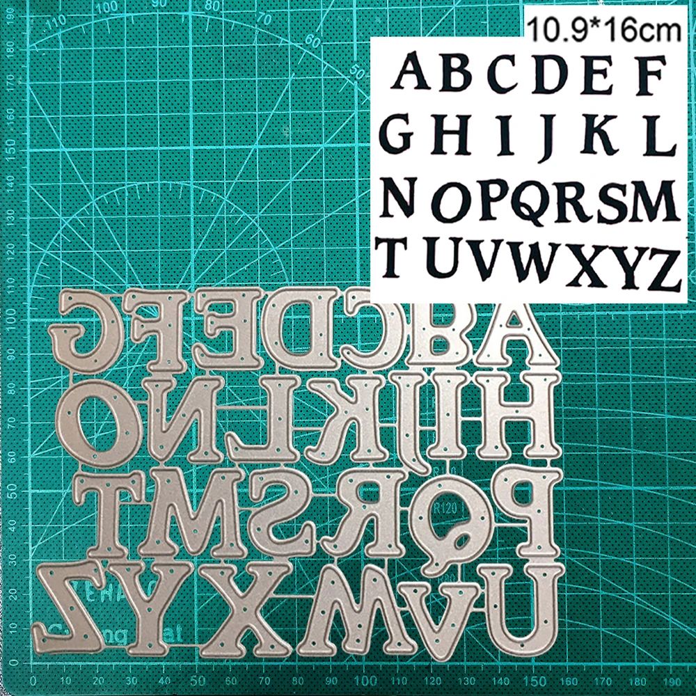 26pcs/set Alphabet Letters New Arrival 2022 Metal Cutting Dies Decoration Scrapbooking DIY Paper Punch Stencils Embossing
26pcs/set Alphabet Letters New Arrival 2022 Metal Cutting Dies Decoration Scrapbooking DIY Paper Punch Stencils Embossing