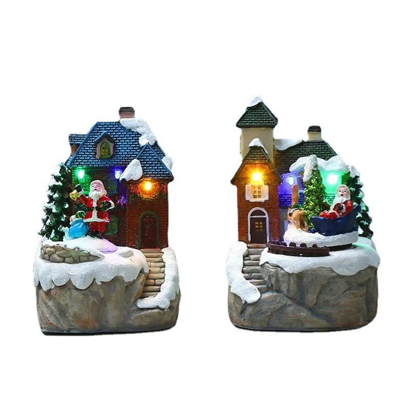 1 PCS LED Light Christmas Snow House Figurine Christmas Decorations Crafts Home Xmas Decor A
1 PCS LED Light Christmas Snow House Figurine Christmas Decorations Crafts Home Xmas Decor A