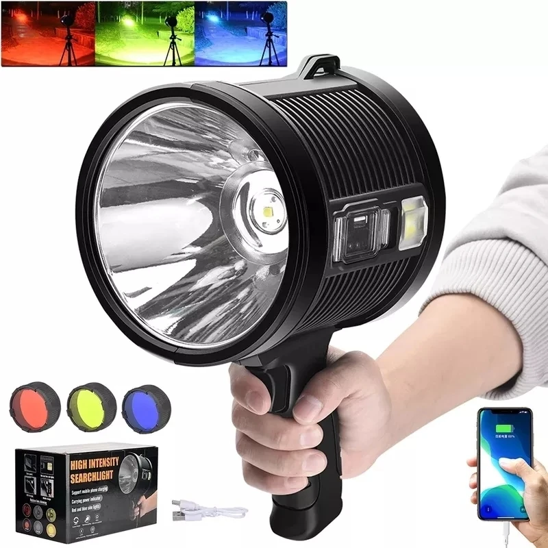 P50 Solar Handheld Searchlight Portable USB Rechargeable High Power Bright Flashlight Outdoor Focusing Waterproof Light Camping
P50 Solar Handheld Searchlight Portable USB Rechargeable High Power Bright Flashlight Outdoor Focusing Waterproof Light Camping