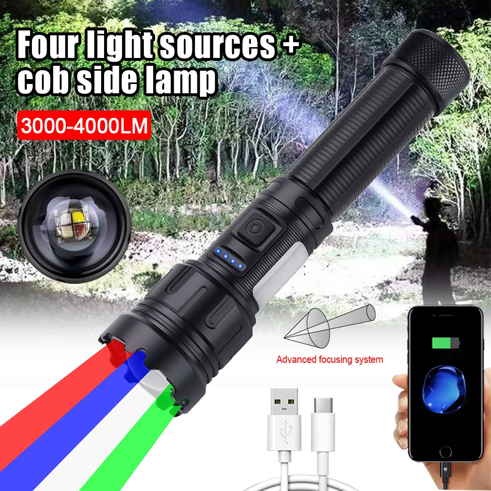 Led Flashlight 395NM UV Light Rechargeable Torch Usb Powerful Tactical Flash Light Zoomable Hunting Lantern Waterproof Hand Lamp
Led Flashlight 395NM UV Light Rechargeable Torch Usb Powerful Tactical Flash Light Zoomable Hunting Lantern Waterproof Hand Lamp