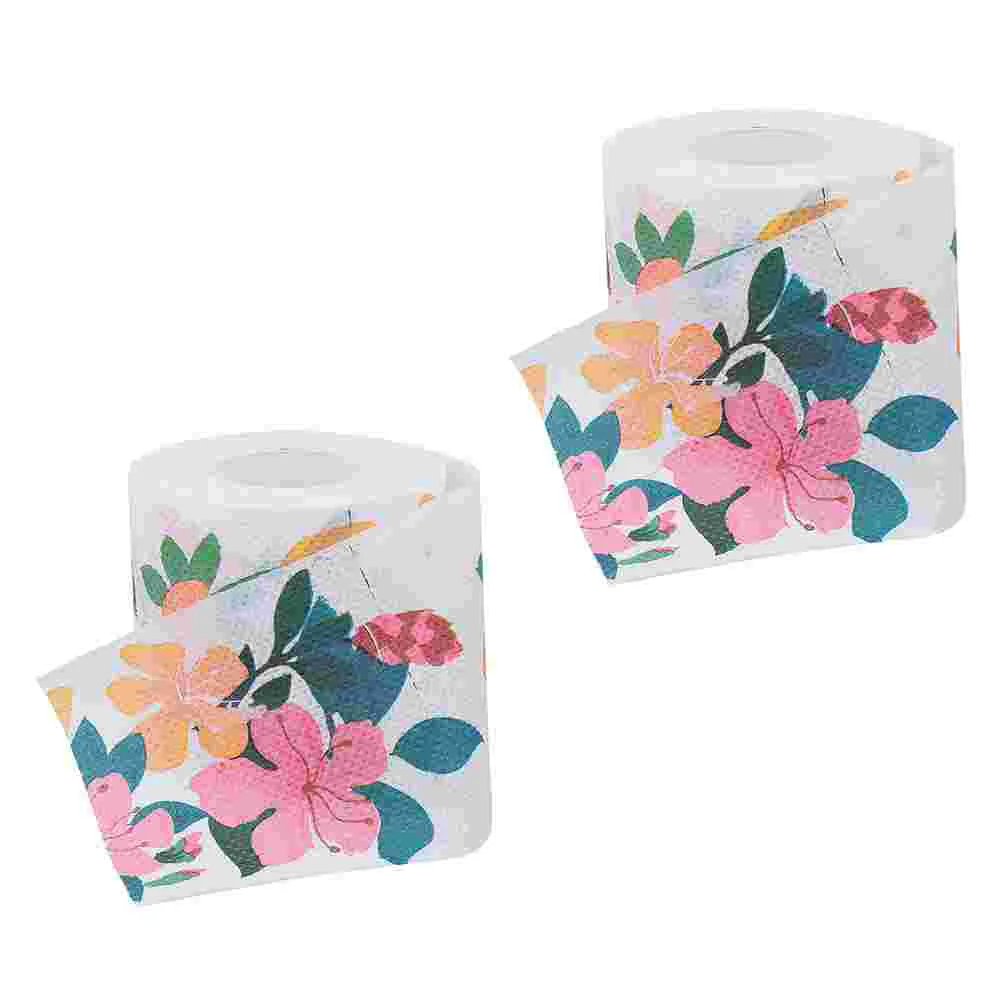 

2 Rolls Toilet Paper Napkin Home Napkins Handkerchief Bulk Gift Practical Tissue Supplies Travel Bath Towels