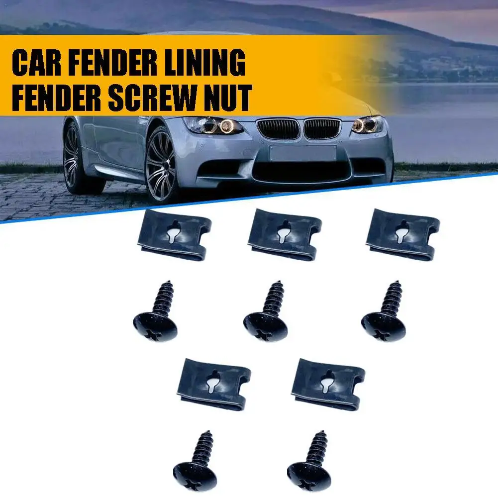 5pcs/Set Universal BlackCar Fender Lining Fender Screw Nut For Auto Bumper Mudguard Fender Base Fixed
5pcs/Set Universal BlackCar Fender Lining Fender Screw Nut For Auto Bumper Mudguard Fender Base Fixed