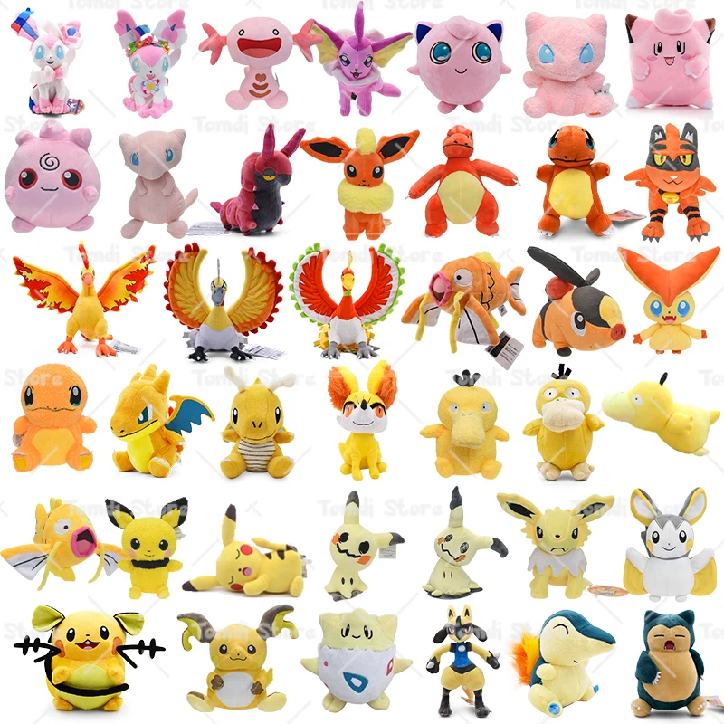 Pokemon Plush Mimikyu Vaporeon Togepi Lucario Sylveon Scolipede Psyduck Moltres Mega Charizard Y Snorlax Jigglypuff Stuffed Toy
Pokemon Plush Mimikyu Vaporeon Togepi Lucario Sylveon Scolipede Psyduck Moltres Mega Charizard Y Snorlax Jigglypuff Stuffed Toy